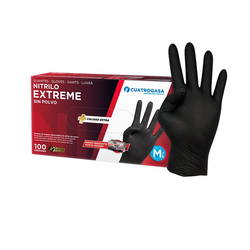 Luvas L&aacute;tex Extreme Negro