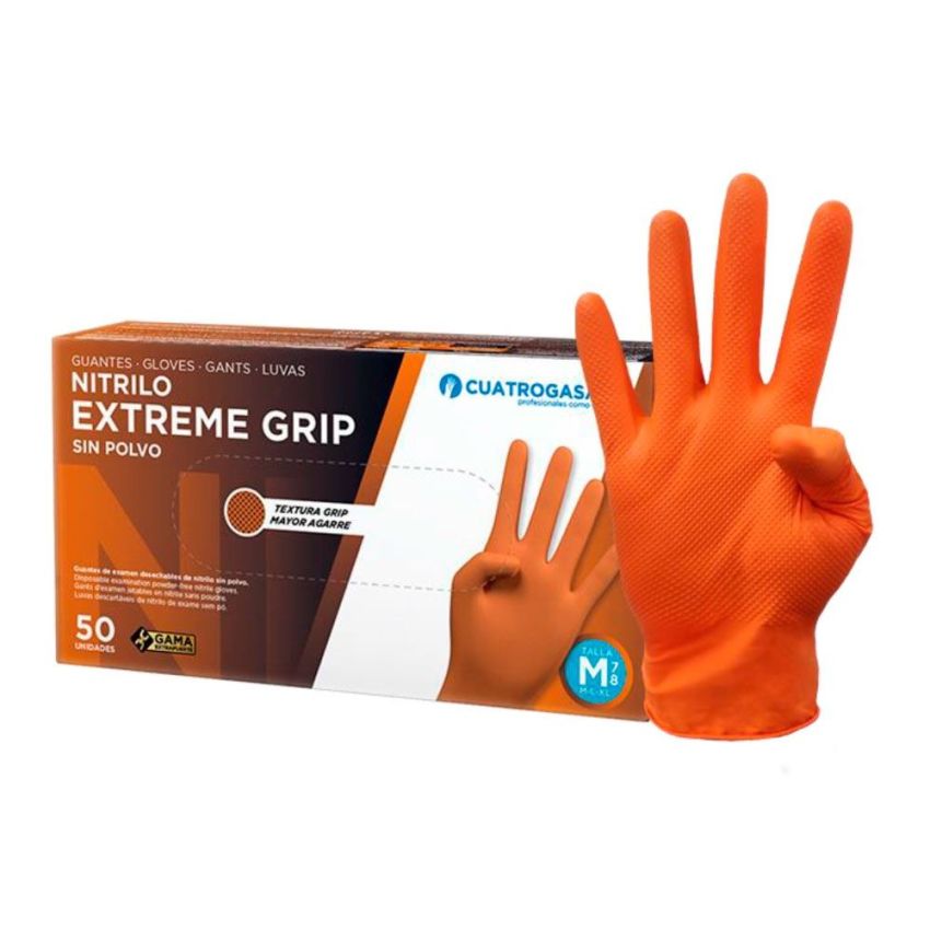 Luvas Látex Extreme Grip Laranja
